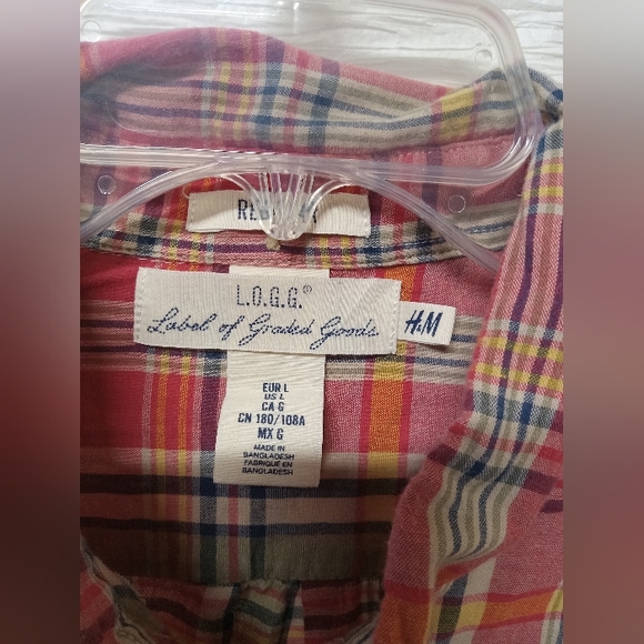 H&M Men's Size Large Multi-Color long Sleeve - Picture 4 of 6